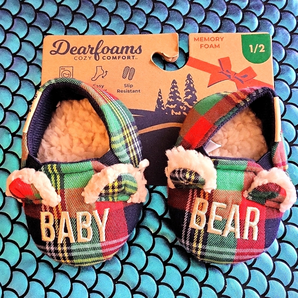 BABY BEAR SLIPPERS SIZE (1/2) 1-2